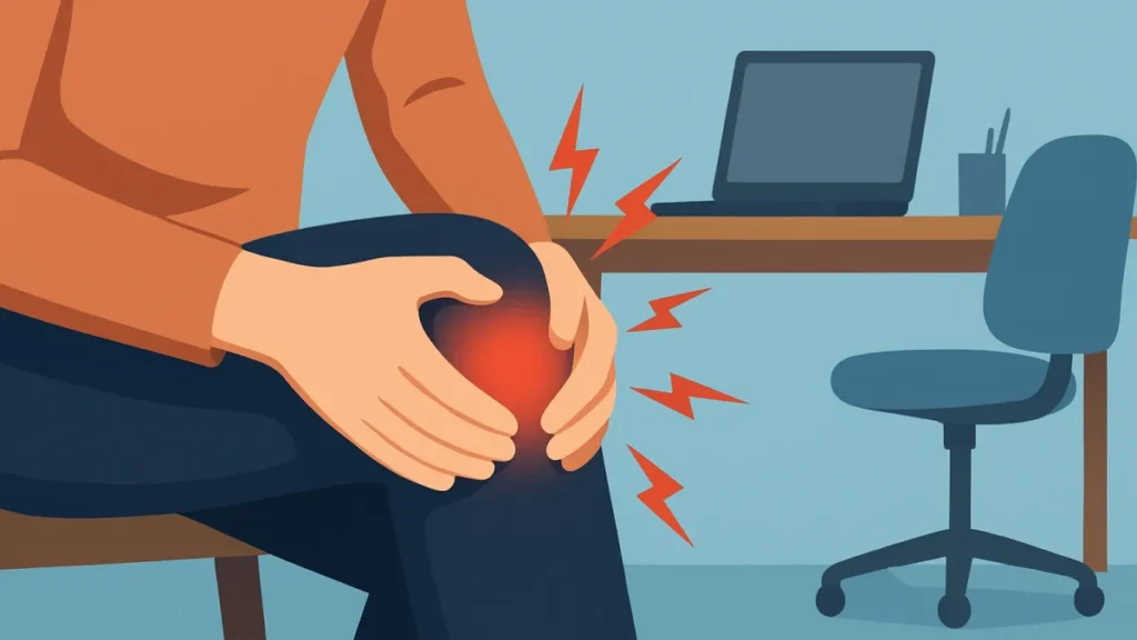 Dor no joelho no home office: o que pode ser? dor no joelho no home office 1